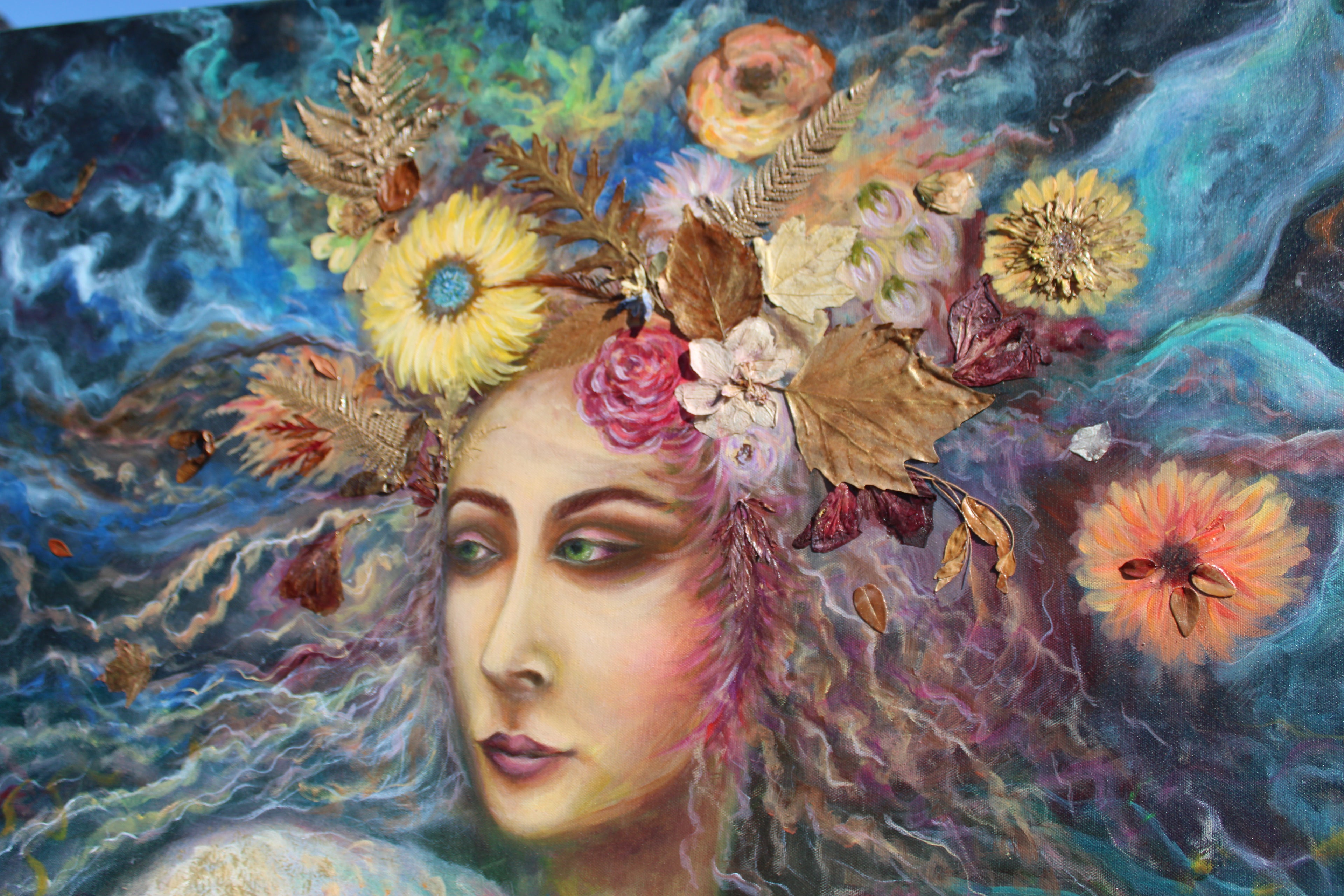 120X120cm Flowing With Life Fine Art Poster