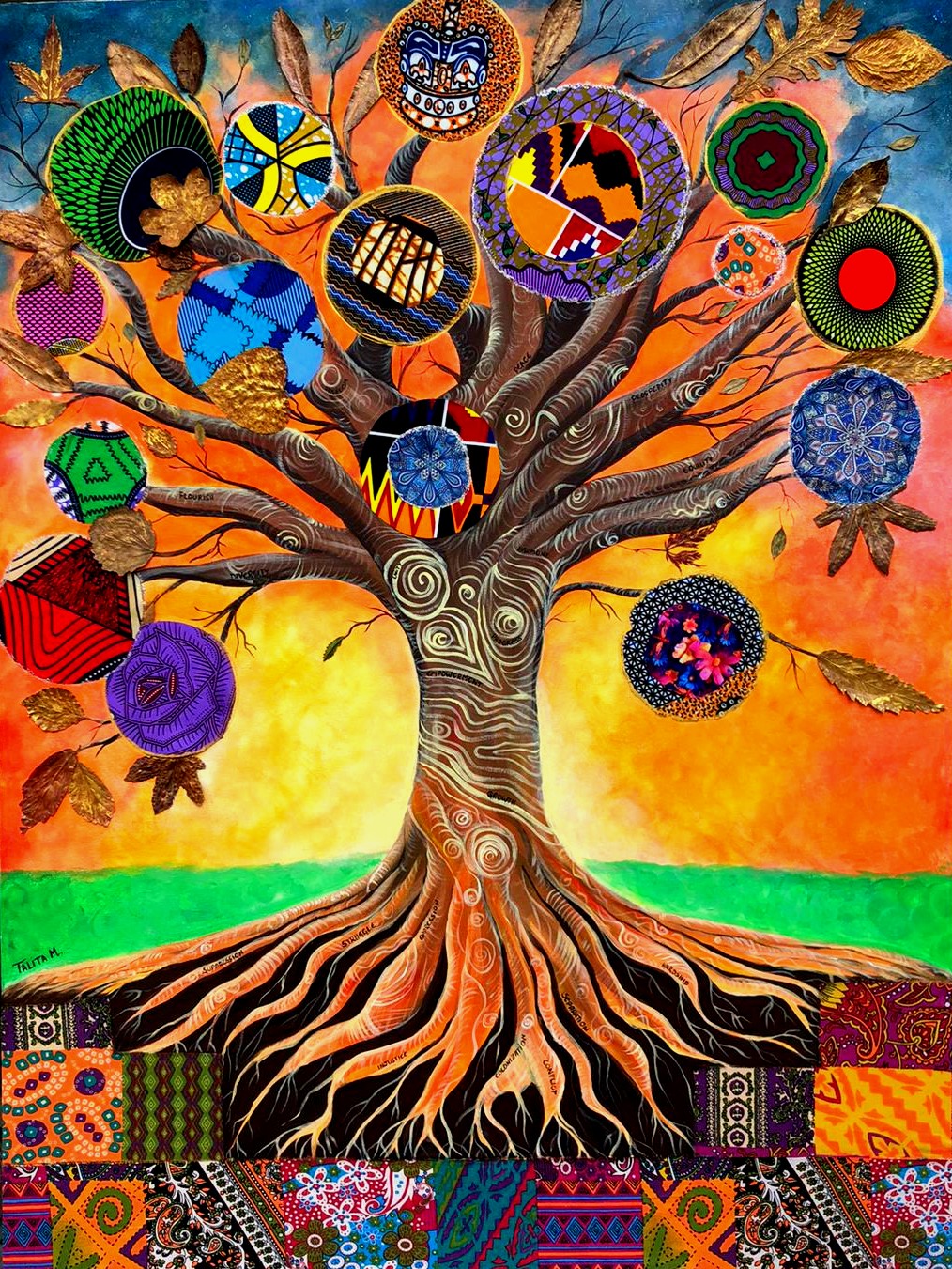 21X29.7cm (A4) Mother Africa Rising Fine Art Poster